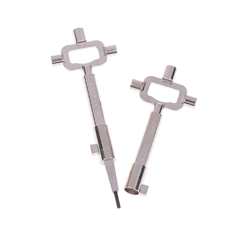 Outils Multifonctions, Clés de Bâtiment et Clés de Serrurier pour Cylindres de Serrure, Outils de Mesure pour Cylindre de Serrure Clé de Construction 6 en 1