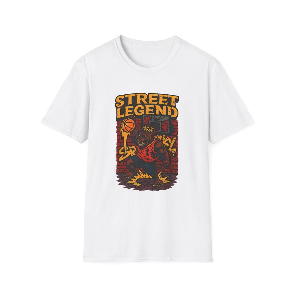 

Unisex Softstyle T-Shirt Urban Pitbull Slam Dunk Graffiti Court Streetwear L