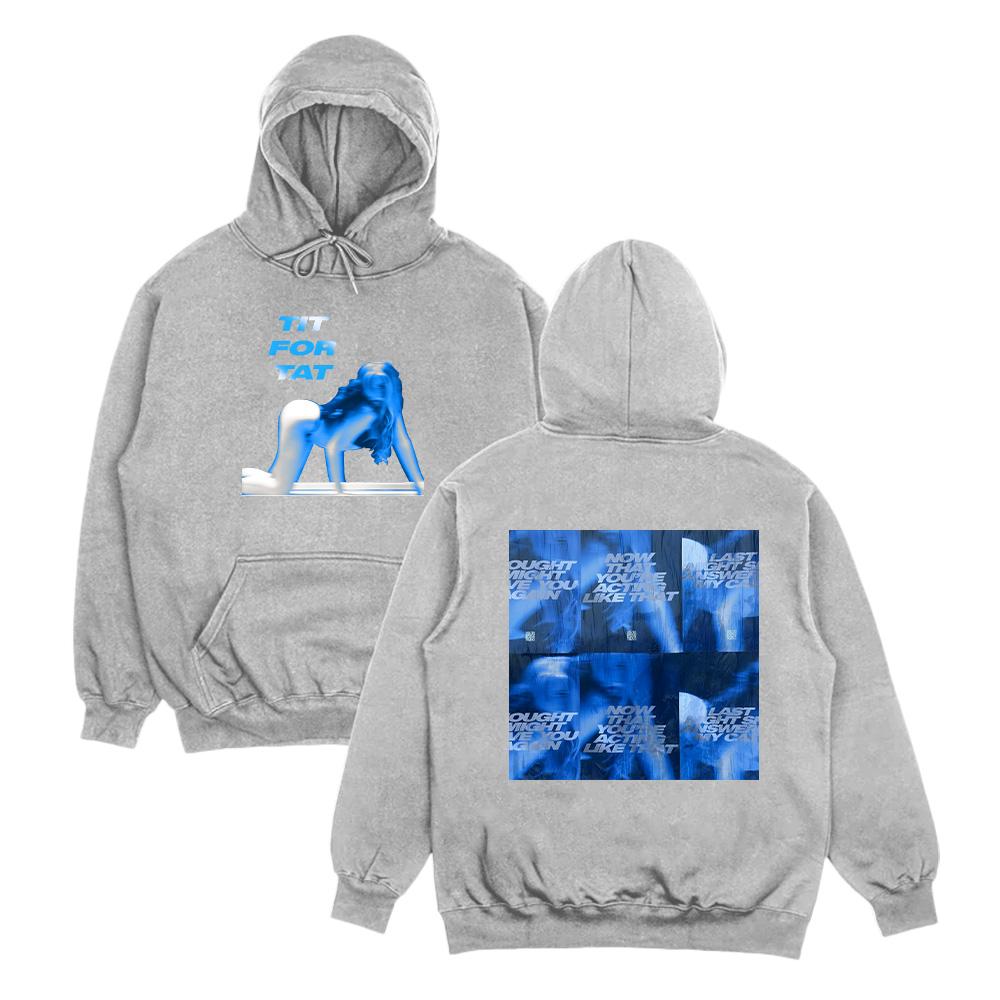 Tate McRae TIT FOR TAT Mikiny Nové Album Dámské Pánské Nová Móda Oblečení s Dlouhým Rukávem Podzim Unisex Harajuku Y2K Pulovr Streetwear