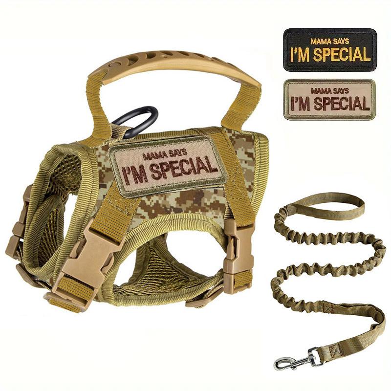 Tactical Cat Chest Harness Vest-style Traction Rope Adjustable Cat Harness Go Out Pet Dogs Prevent Breaking Training Cat Harness