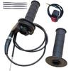 Auto-Moto Handle Bar Throttle Grips Grip +Throttle Cable + Throttle Housing Clamp for Dirt Bike Quad ATV Pit 50cc 125cc