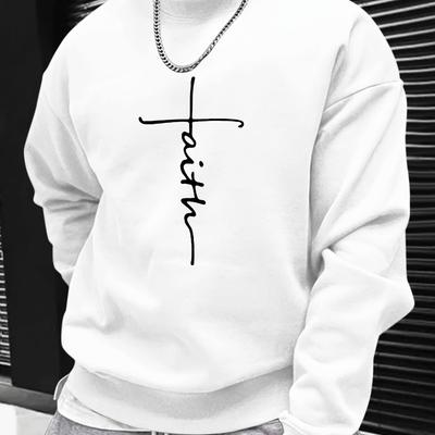 Crew Neck Sweatshirt, Moisture-Wicking Fabric, Gym