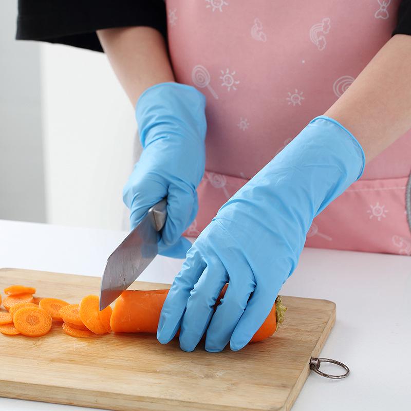 PVC Composite Nitrile Gloves: Waterproof, Disposable, Protective for Cleaning, Catering, Baking