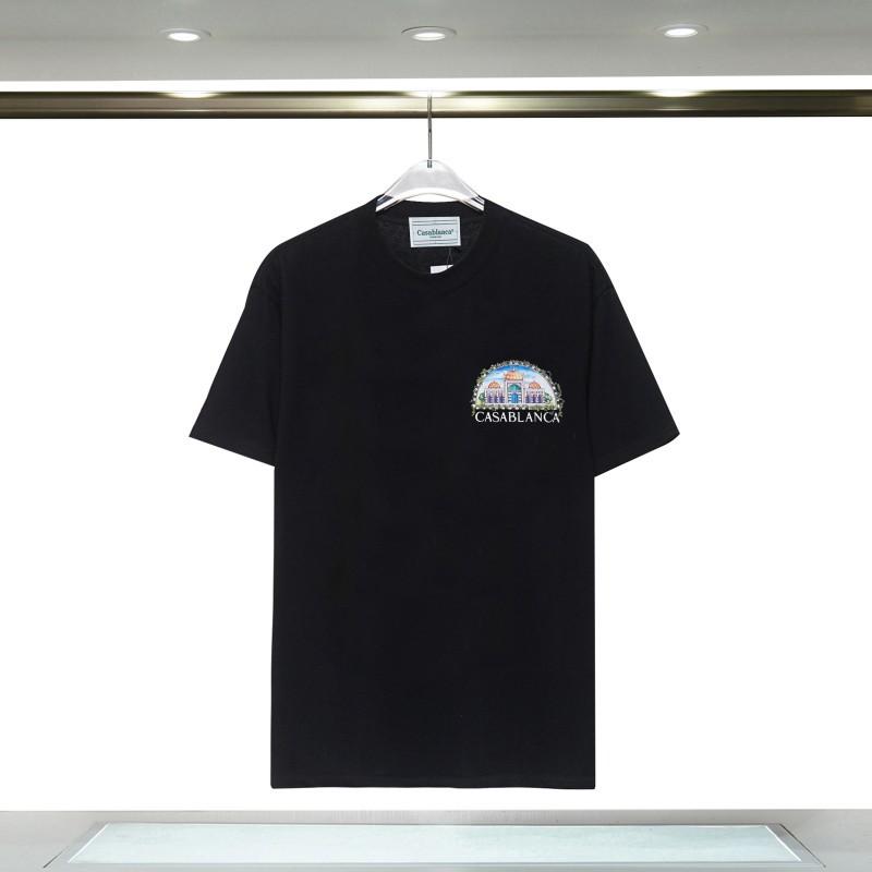 Casablanca 23 Frühling und Sommer Neuheit Fantasie Tor Sternenhimmel Schloss Casa Buchstaben Logo Kurzarm Partner T-Shirt