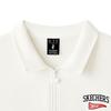 Skechers SS25 Brand Logo Knitted Loose Casual Color Block Design Comfortable Breathable College Style Short Sleeve Polo Shirt L225U053-0074