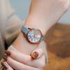 Authorized Distributor Olivia Burton Watch Ladies 24000227 Illustrated Floral Midi Ivory Rose Gold Chalk Blue Leather [OLIVIA BURTON]