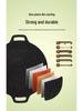 Portable Non-stick Korean BBQ Griddle - Outdoor Camping Stove Top Round Teppanyaki Grill Pan