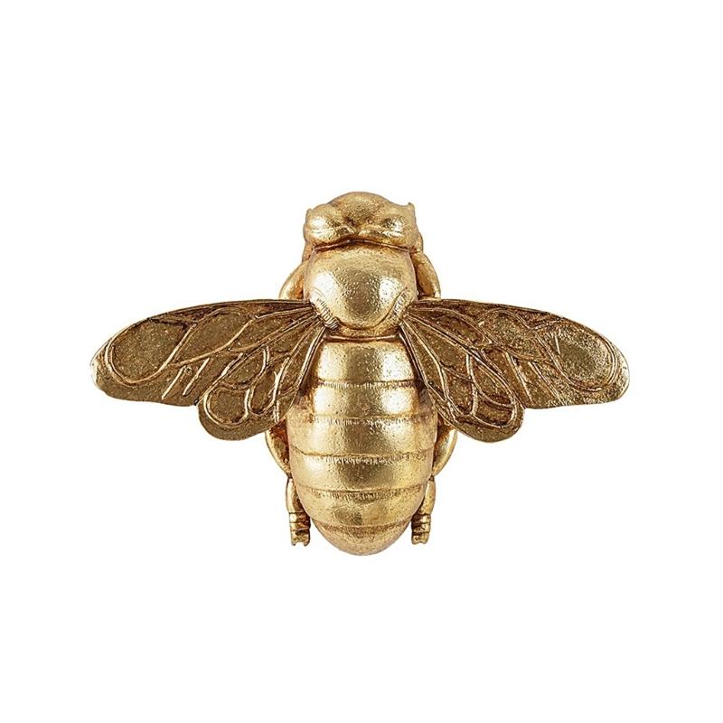 Elegante Harz Goldene Bienen Wandbehang Skulptur Dekoration für Zuhause Büro und Hochzeitsdekorationen Sammler Bienenliebhaber Geschenk