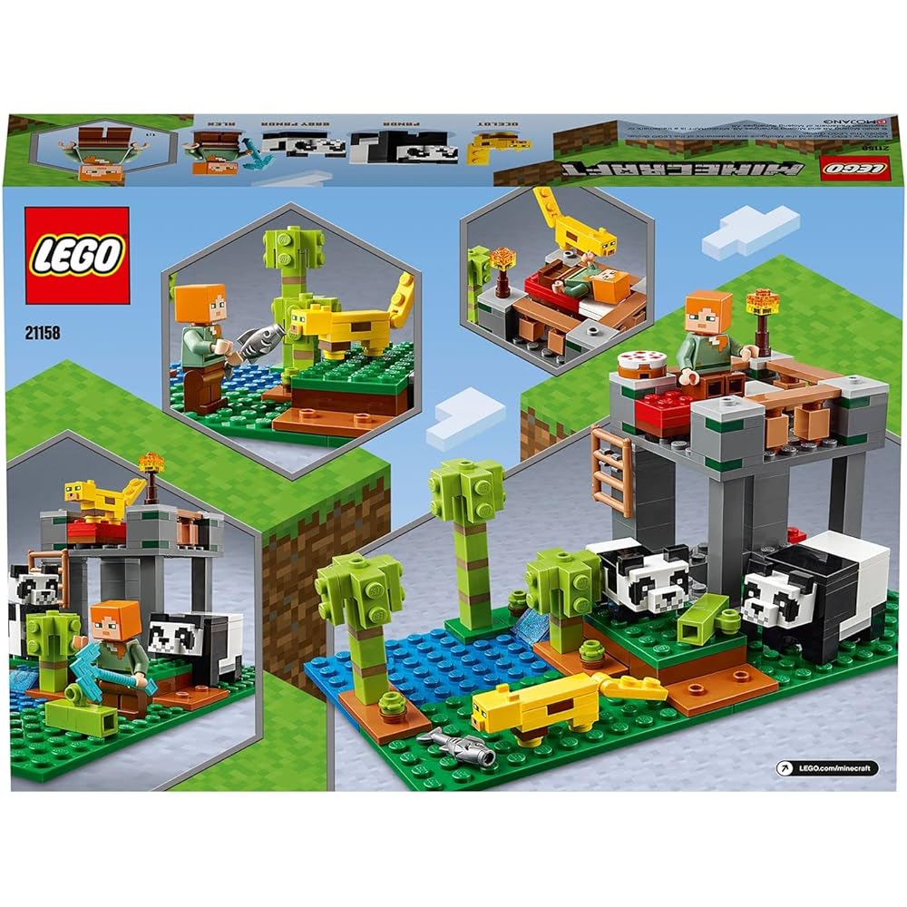 LEGO Minecraft Panda Nursery 21158 Building Blocks Toy for Kids Age 7 and Up