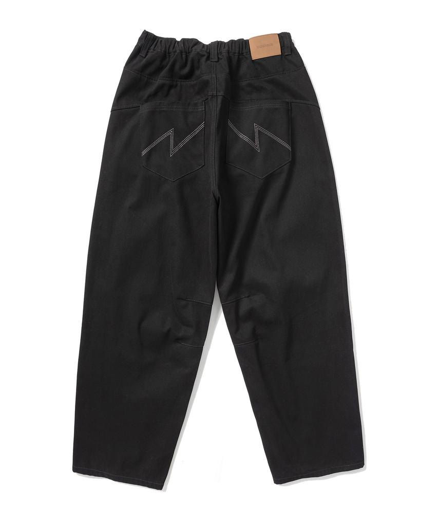 SUPERSUB Flow Yoke Curved Cotton Denim - Black