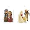 Unique Jesus Christ Figurine Cute Christmas Manger Ornaments Holy Family Figurine  Home Decor