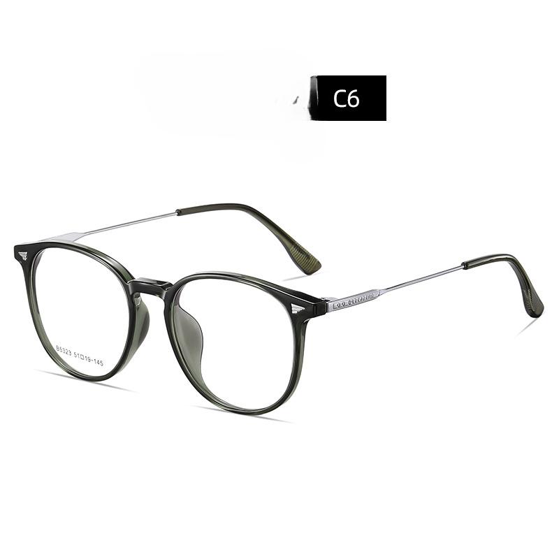 Oval-frame Optical Glasses Myopia Glasses for Men and Women.TR90 Alloy Glasses New Oval-frame Optical Glasses Myopia Glasses for Men and Women.