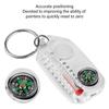 Pocket Survival Compass Multifunctional Guiding Compass Thermometer Keyring Pocket Sized Compass Keyring Compass Pendant