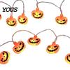 Battery Operated LED Lights Halloween String Lights, 10/20 Spooky Pumpkin Ghost Fairy Light, Scene Decorations for Indoor Outdoor Home Yard