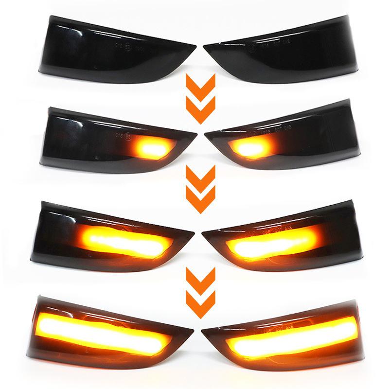 

Renault Megane MK3 Laguna III Dual-Color Dynamic Sequential Turn Signal Reversing Mirror Light Aviation Aluminum