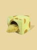 Cute Cheese Shaped Hamster Bed House, Hedgehog Hideout Nest Small Pet Winter Warm Cage Accessories