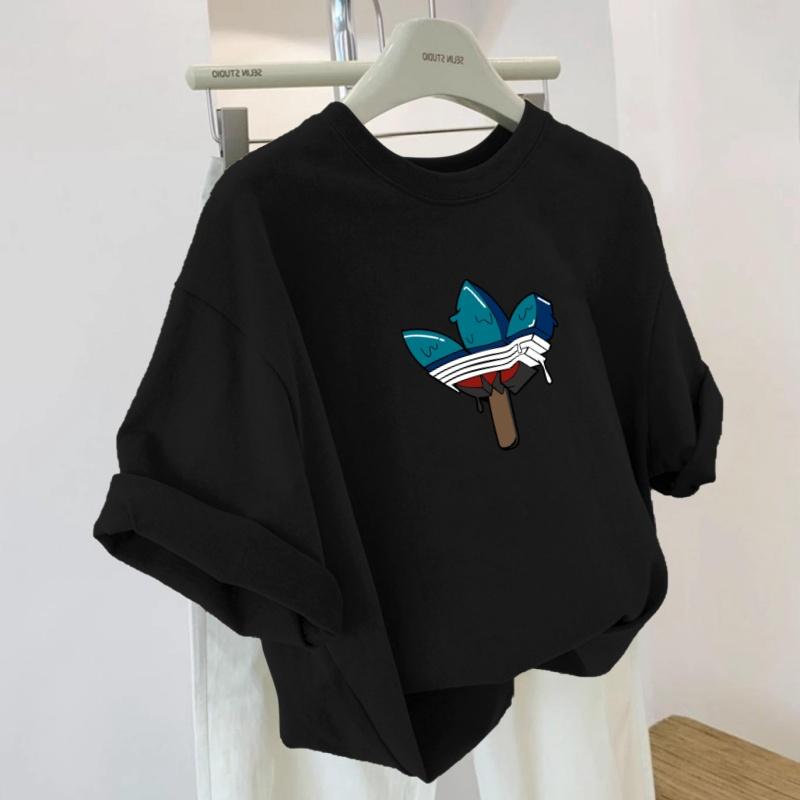 

Summer Series Couples or Sve Printed Men and Women Casual Tops Cartoon Printed Loose Fashion T-Shirt 4XL