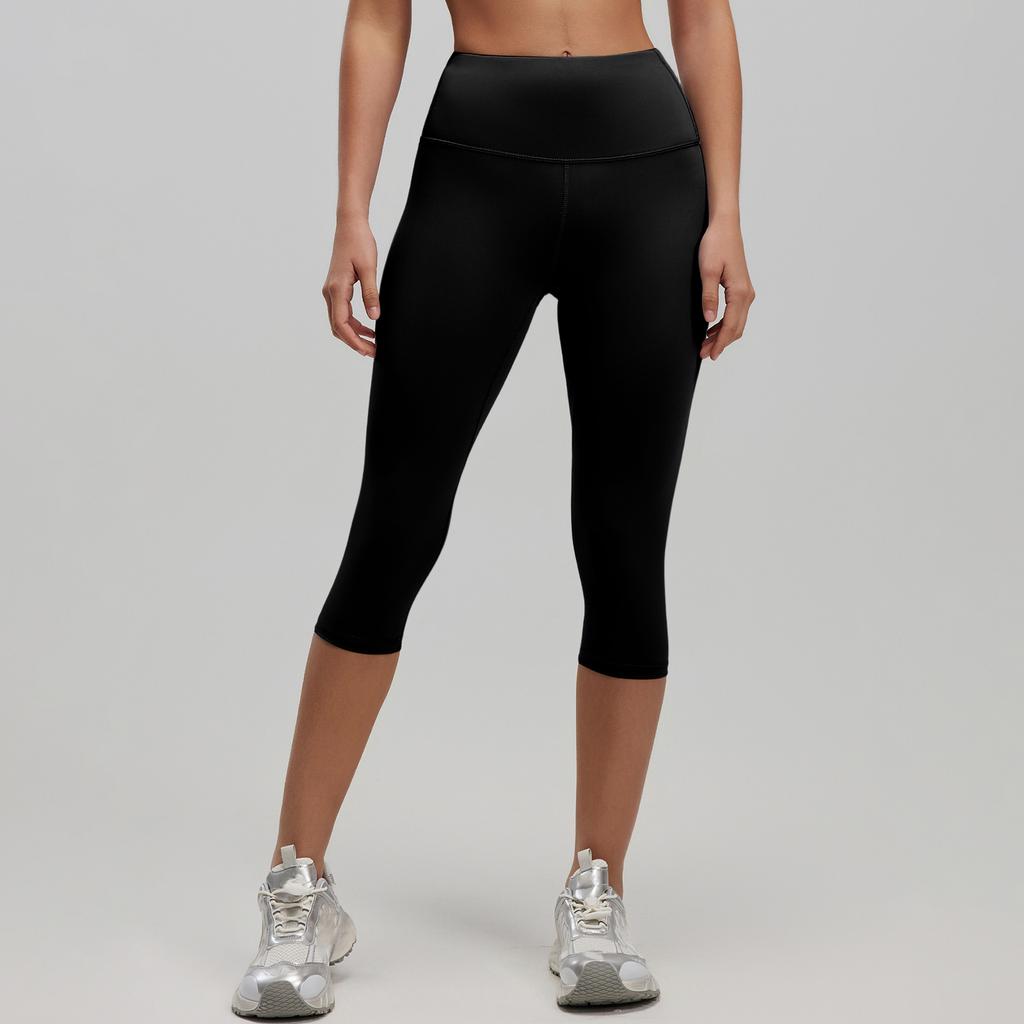 High Waist Tummy Control Capri Leggings for Women Butt Lifting Workout Yoga Pants Outdoor Running Fitness Slim Fit Stretch