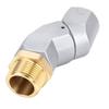1 Inch NPT Fuel Nozzle Adapter 360 Degree Rotating Zinc Alloy Refueling Hose Connector for Transfer Pump Tank