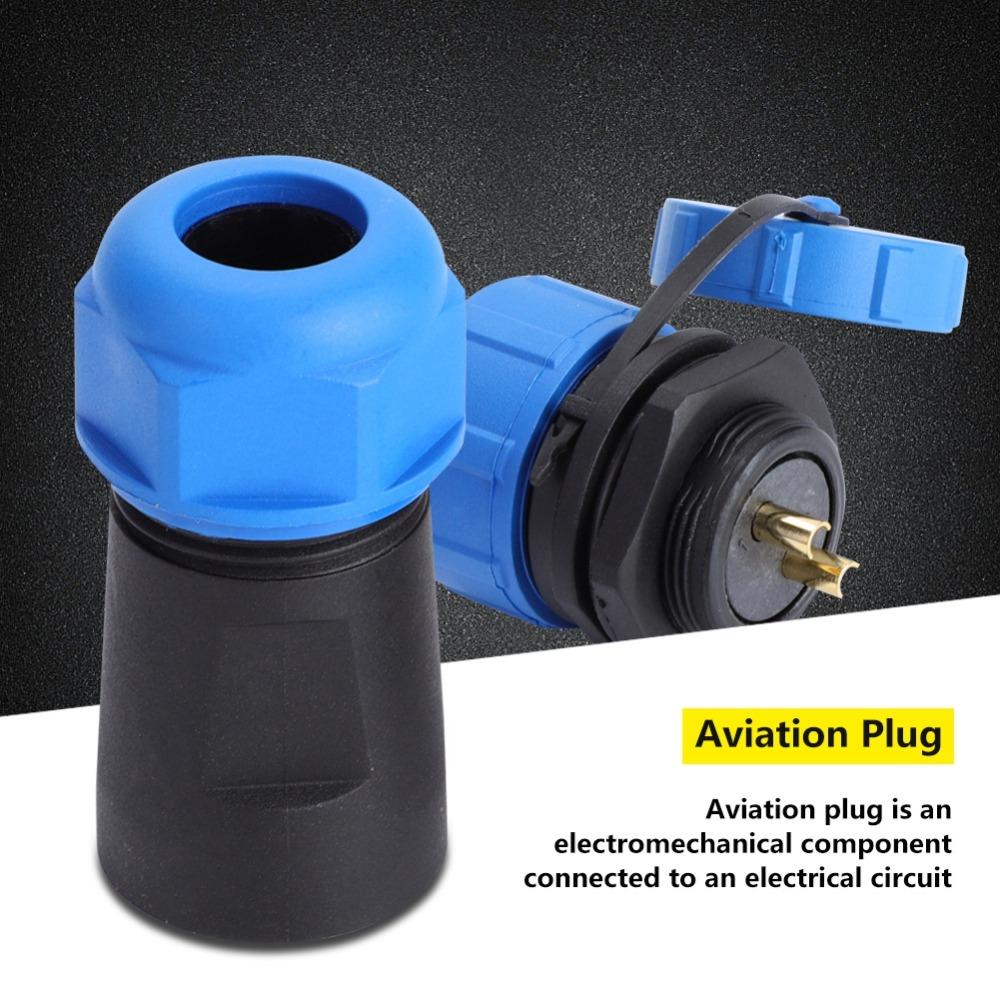 2/3/4/5/9/12 Pin Waterproof Aviation Connector SP21 Panel Mount Connector  LED Power Cable