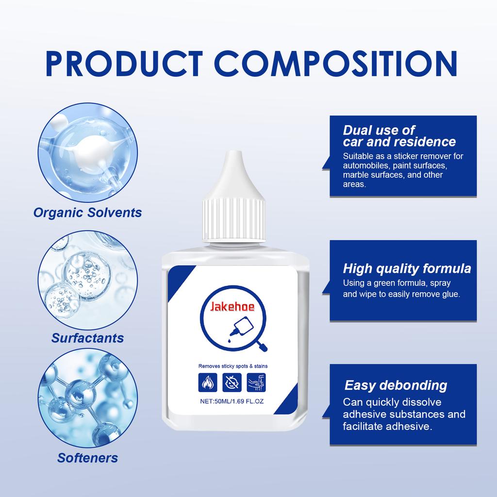 Multi-purpose adhesive remover Multi-functional car adhesive remover, non-marking cleaner for windows and glass