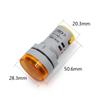DIY Mini Digital Voltmeter 22mm Round AC 50-500V Volt Voltage Tester Meter Monitor Power LED Indicator Pilot Lamp Light Display