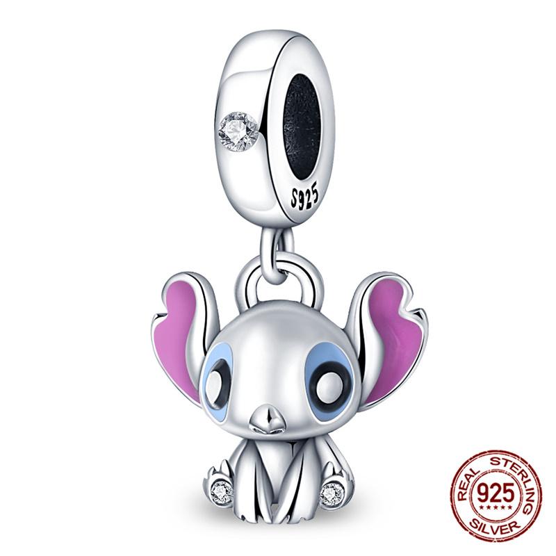 Marvel Disney Snow White Tree Elf Mickey 925 Silver Charms for DIY Jewelry Making Women Gift Bracelet