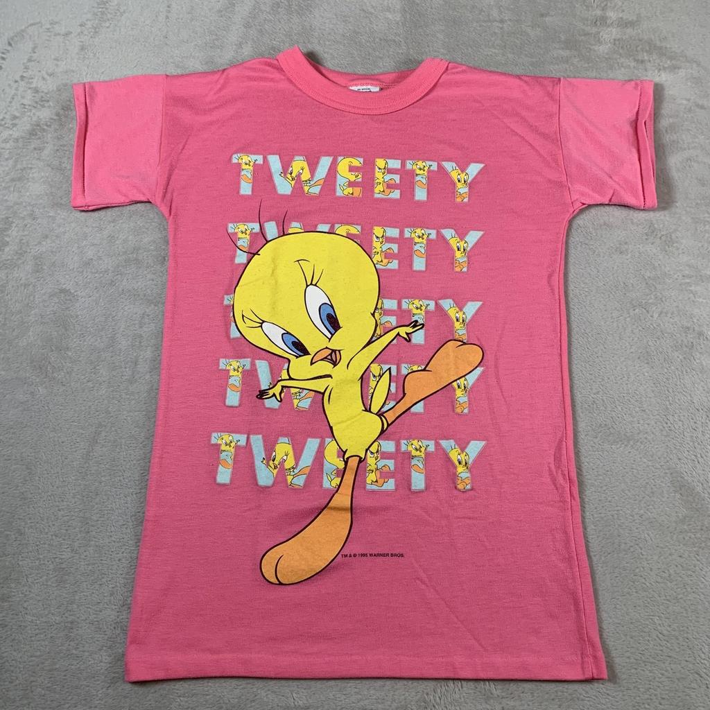 Vintage Tweety Bird Shirt Womens XS Looney Tunes Cartoon Graphic 90s 1995 Tee