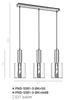 Lampa Wisząca Sardo PND-5581-3-BK+AMB Italux