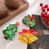 Bow Acetic Acid Hair Claw Bell Creative Shark Clip Fashion Christmas Shark Clip  School