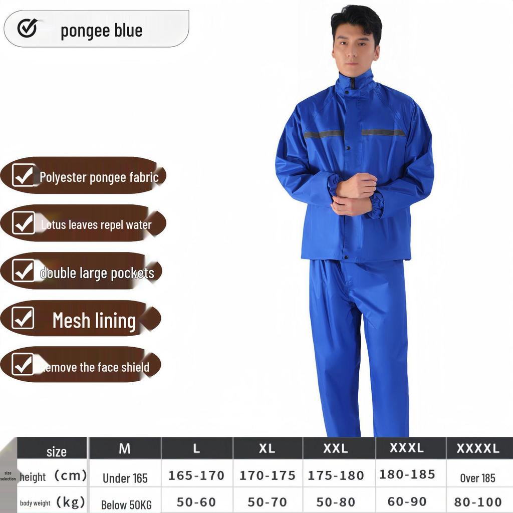 Shangqiu Unisex Full Body Split Raincoat for Electric Bike Riding