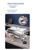Heavy-Duty Stainless Steel Buffet Stove with Alcohol Heating and Insulating Cloth