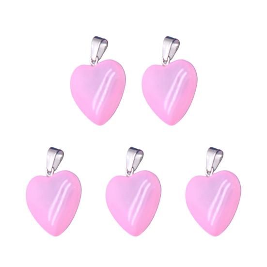 Heart Shape Pendant Necklace Charm 20mm Love Heart Shaped Pendant Jewelry Accessory for DIY Crafts Necklaces Bracelets Key Chains