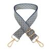 New Thickened Canvas Webbing Colored Jacquard Rhombus Adjustable Shoulder Crossbody Long Strap Women's Bag Accessories Broadband