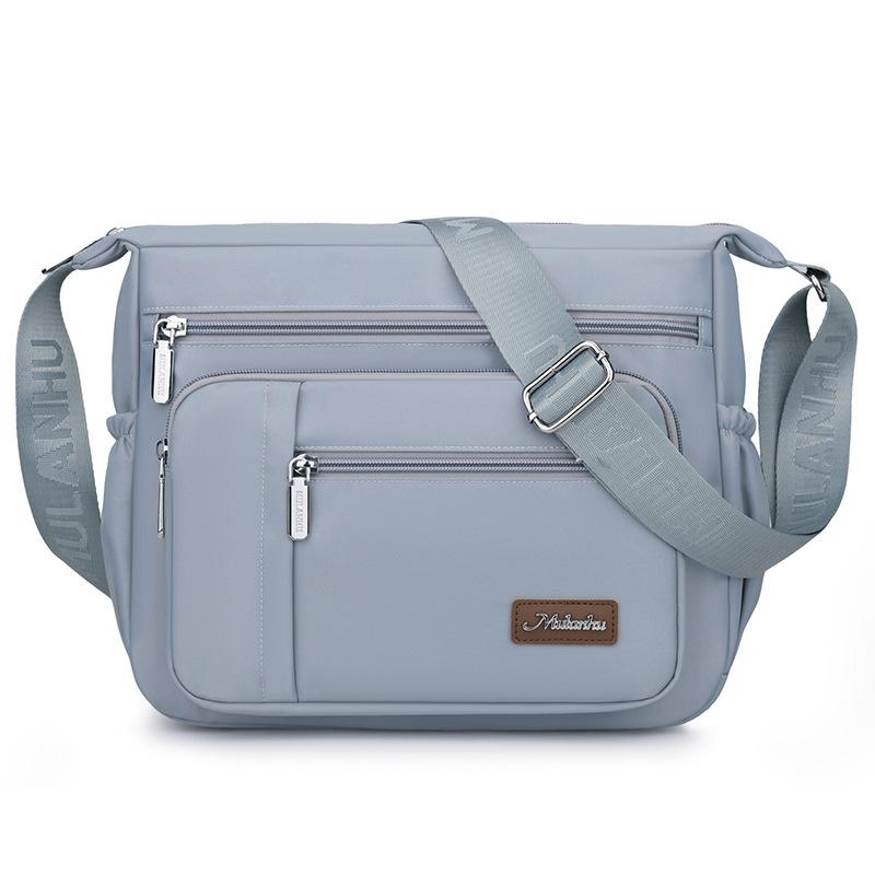 

Сумка для мам среднего возраста, женская, большая вместимость, сумка через плечо, кошелек для занятий спортом на открытом воздухе синий