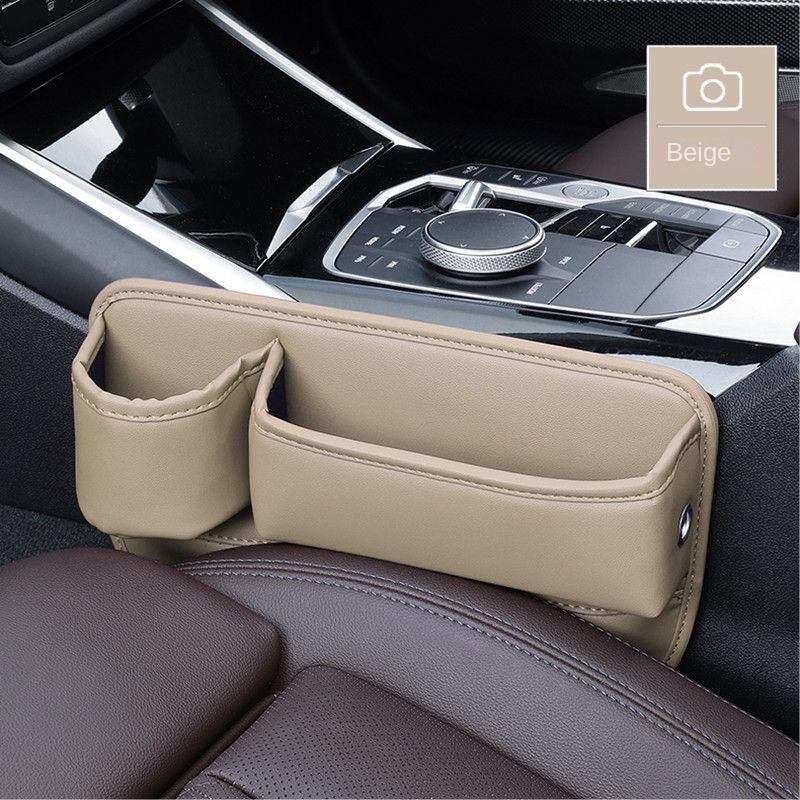 Car Seat Gap Organizer Multifunction Console Crevice Filler Side Storage Box With Cup Holder Sundries Storage Pocket Accessories