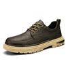 Leather All-match Men's Lace-Up Driving Shoes Fashion Men Classic Casual Shoes 2024 New Arrival Male Comfortable Business Shoe