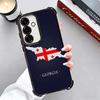 Georgia Passport Flag Plating Phone Case For Samsung A17 A07 A37 A57 A16 A56 A15 A55 A14 A54 A13 A53 A26 A36 A25 A35 A24 A34 A23