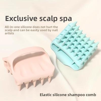 Design a taglio cavo per una pulizia delicata senza danneggiare i capelli Pettine da massaggio per shampoo elasticizzato