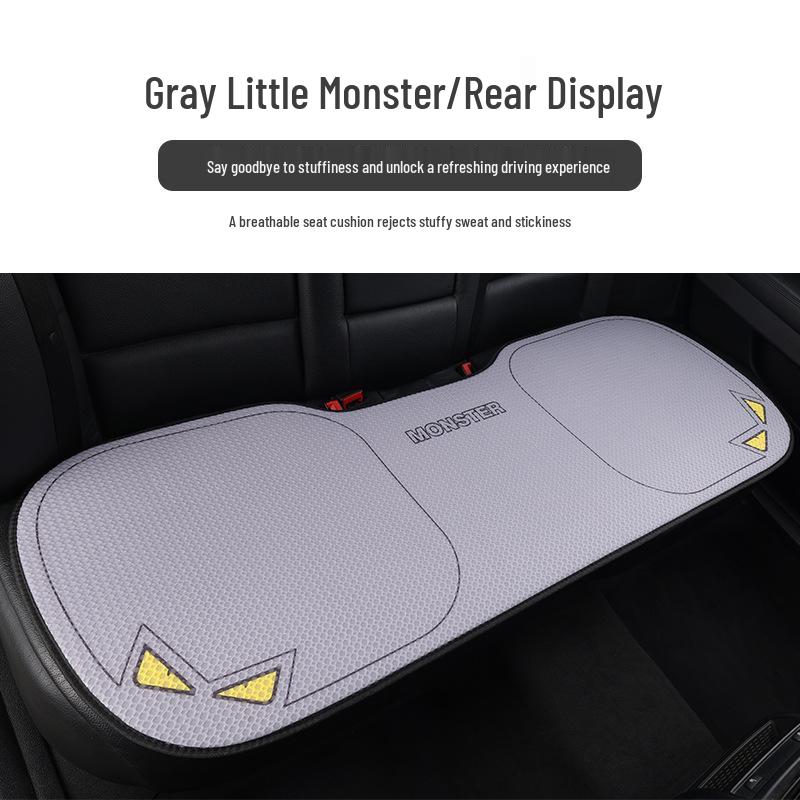 Universal Cartoon Linen Car Seat Cushion - Warm, Stylish, Four Seasons Comfort