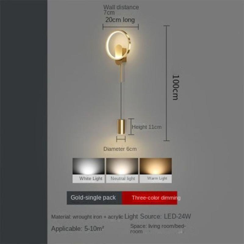 Bedside Wall Lamp, Bedroom Lamp, Minimalist Modern Corridor, Corridor, Wall Lamp, Long Strip, Living Room, Background Wall Lamp