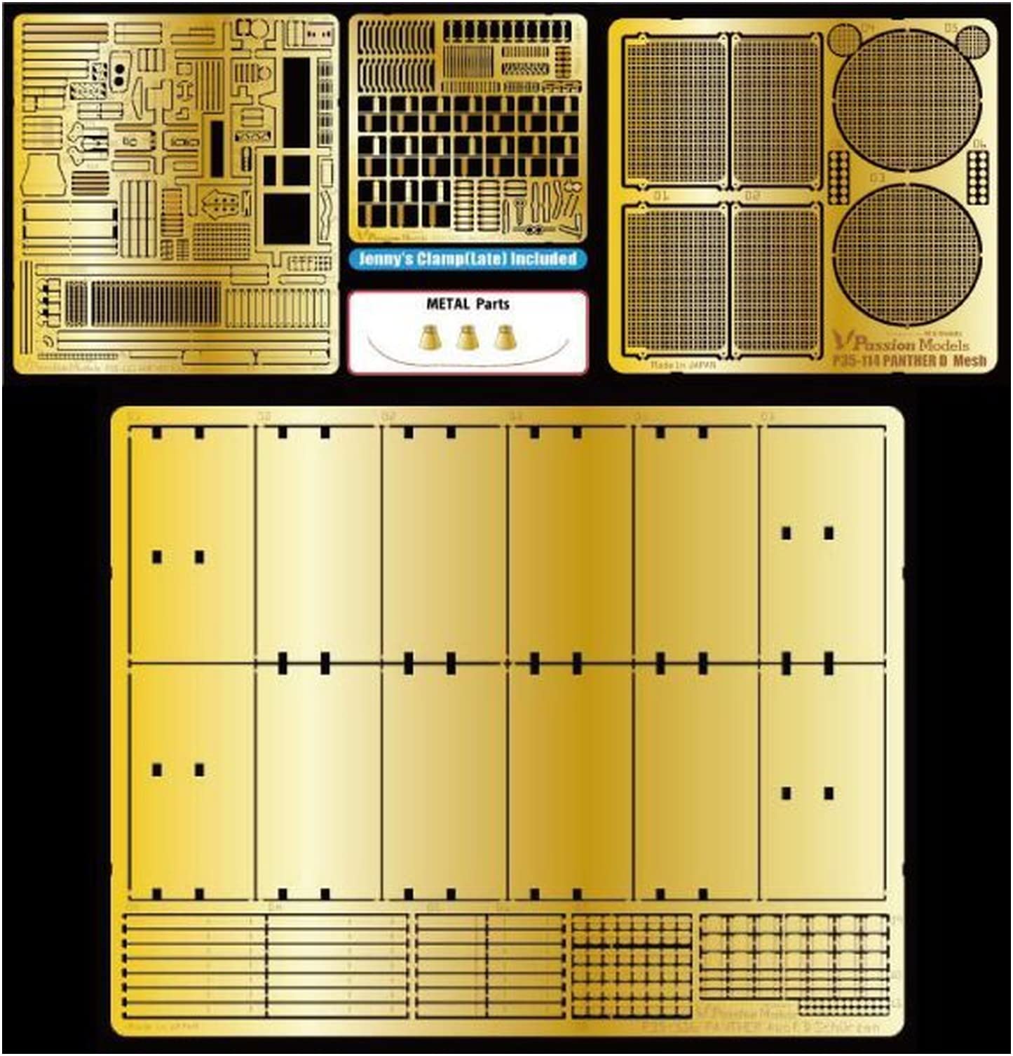 

Passion Models Panther D Type Etching Value Set Пластиковые детали для моделей 1/35 P35-115V