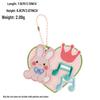 Korean INS Style Luggage Tag Keychains - DIY Anti-Lost Bag Accessory with Embroidery Blank Cloth Patch