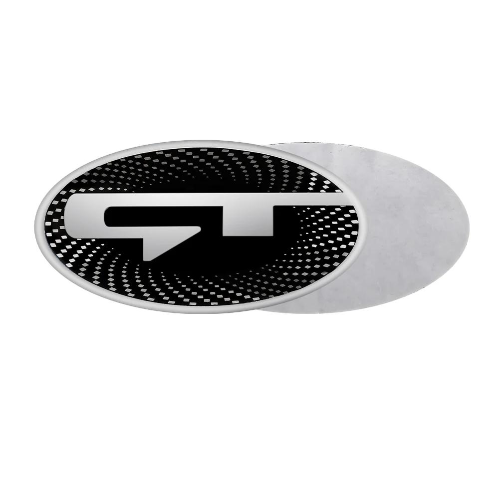 AHX1 61MM 3D Aluminum Auto Steering Wheel Center Emblem Sticker For KIA Sportage Ceed Sorento Cerato Optima GT STINGER Rio Soul Sonic