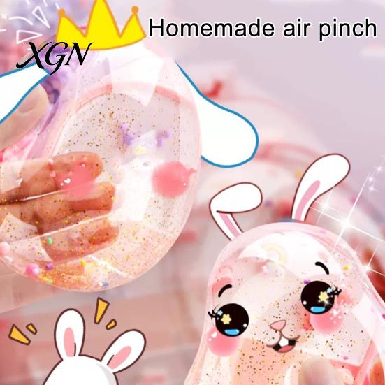 Kids Party Craft Supplies Nano Tape Bubble Kit with Glitter Beads DIY Stress Relief Toy Set Accessories for Adults Creative Making Favors Relaxation