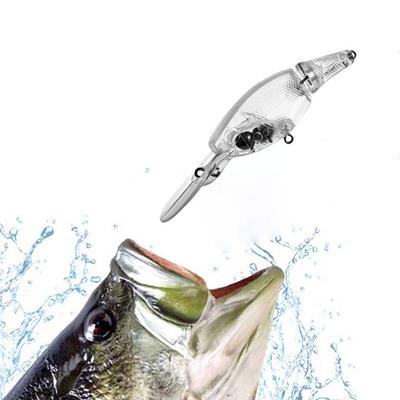 Esca Artificiale da Pesca Hard Bait Aspetto Realistico Design Trasparente Corpo Aerodinamico Compatta Portatile Esca Artificiale Esca Finta