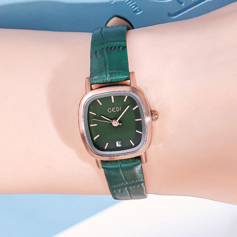 Watch Belt, Simple Temperament, Light Luxury, Small And Exquisite Women S Square Watch, Support