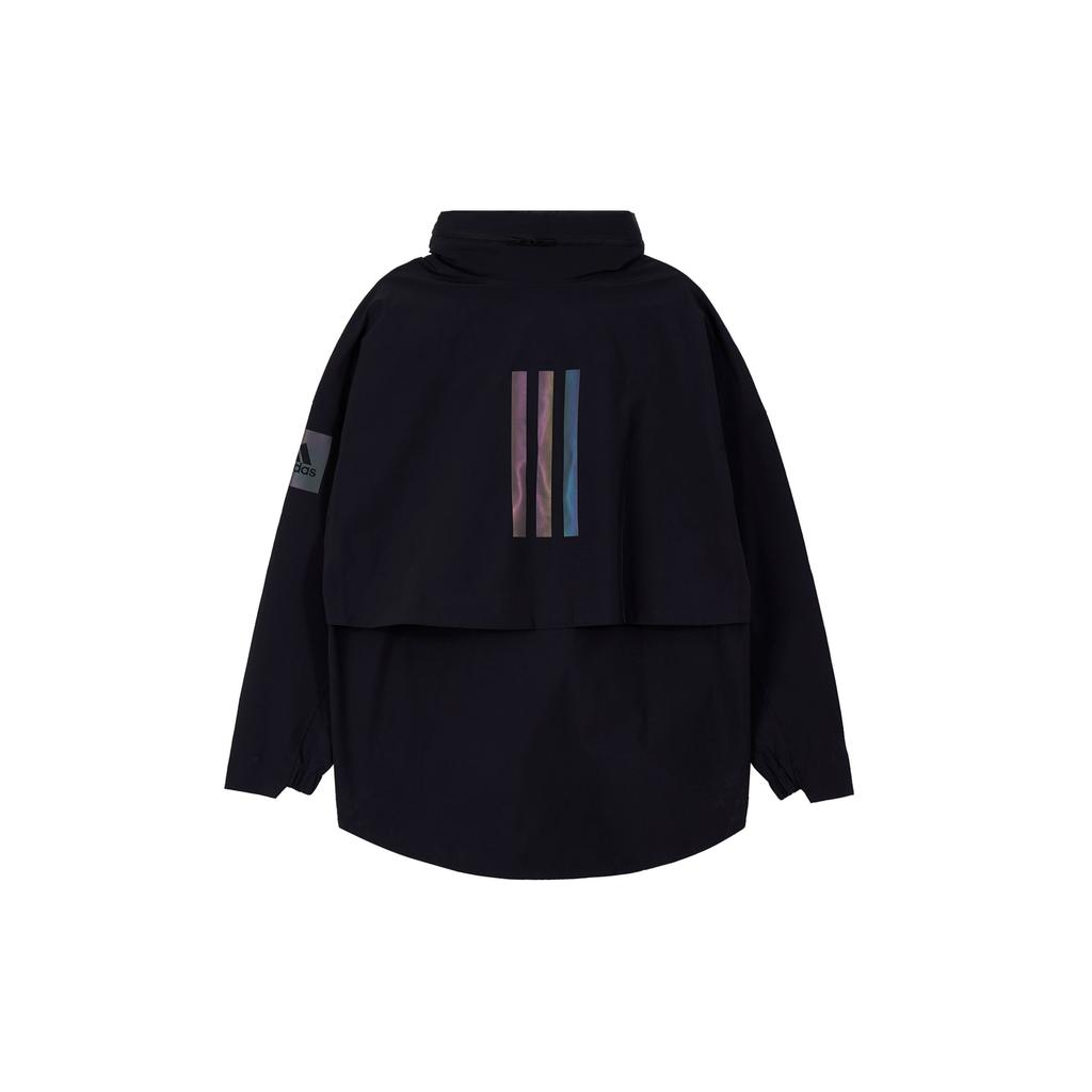 adidas Wasserdichte Windjacke Regenmantel Mit Kapuze Und Langen Ärmeln Damenjacken Schwarz GP7851