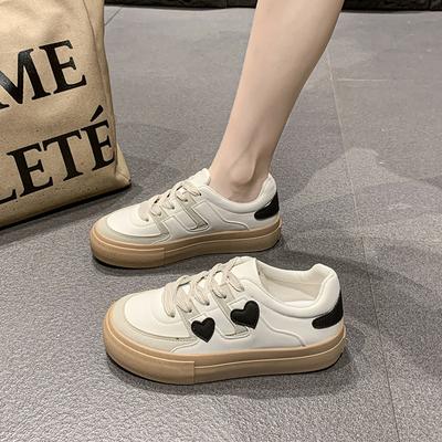 Autumn Women New Casual Flats Shoes Lace-up Round-toe Platform Sneakers High Quality Non Slip Woman Vulcanized Shoes