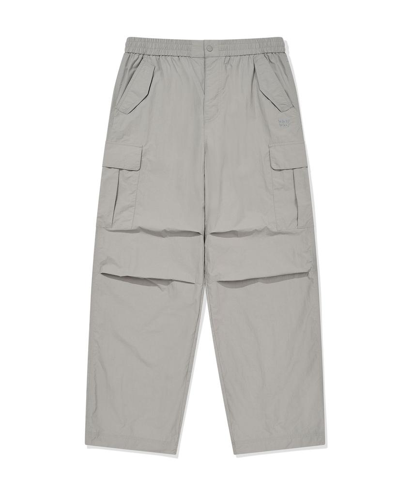 WACKY WILLY Nylon Straight Cargo Pants Grey